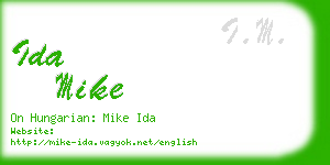 ida mike business card